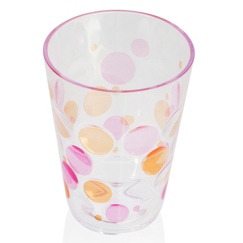 Color Dot Plastic Tumbler – Stylish Everyday Drinking Cup
