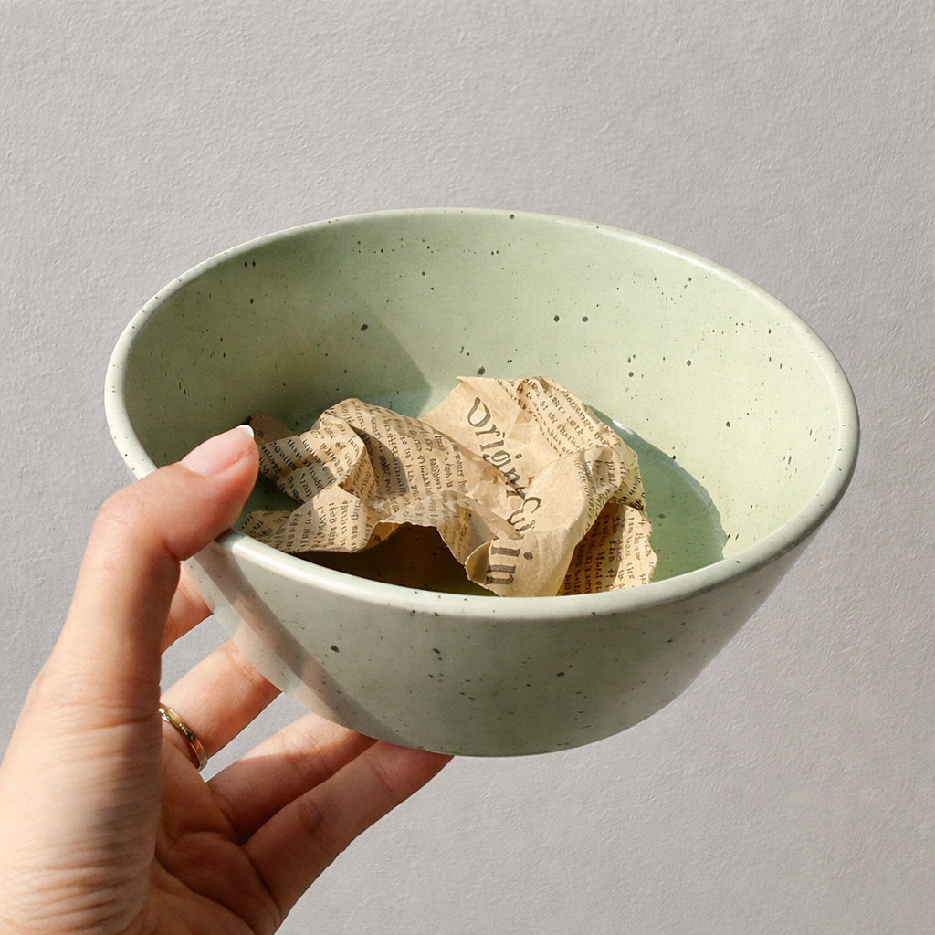 Minimal Speckled Cereal Bowl