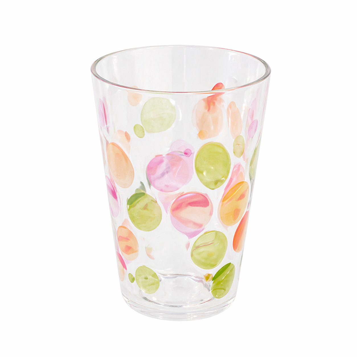 Color Dot Plastic Tumbler – Stylish Everyday Drinking Cup