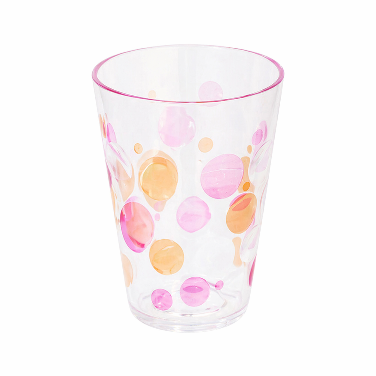 Color Dot Plastic Tumbler – Stylish Everyday Drinking Cup