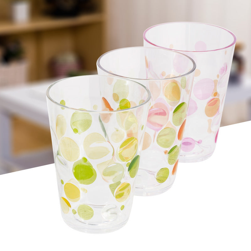 Color Dot Plastic Tumbler – Stylish Everyday Drinking Cup