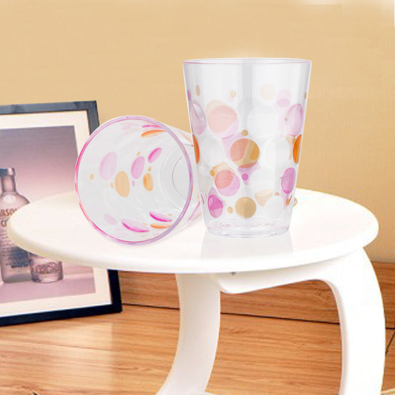 Color Dot Plastic Tumbler – Stylish Everyday Drinking Cup