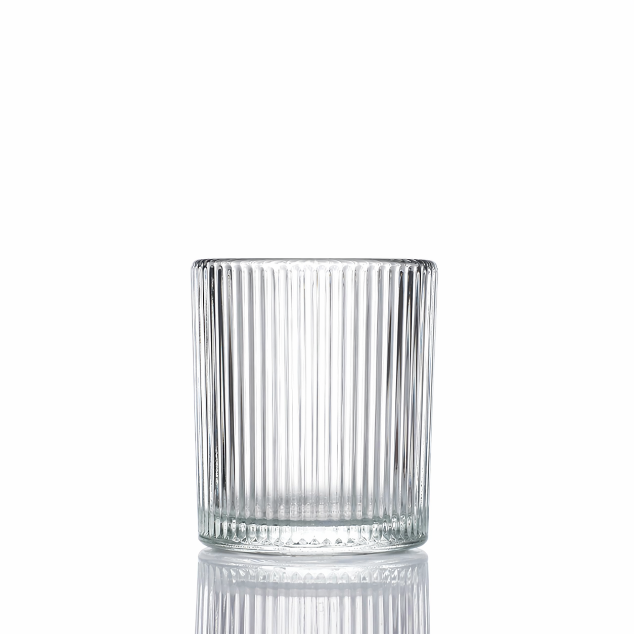 Embossed Glass Candle Holder – Elegant Tealight & Votive Cup Create a Warm, Cozy Glow in Seconds