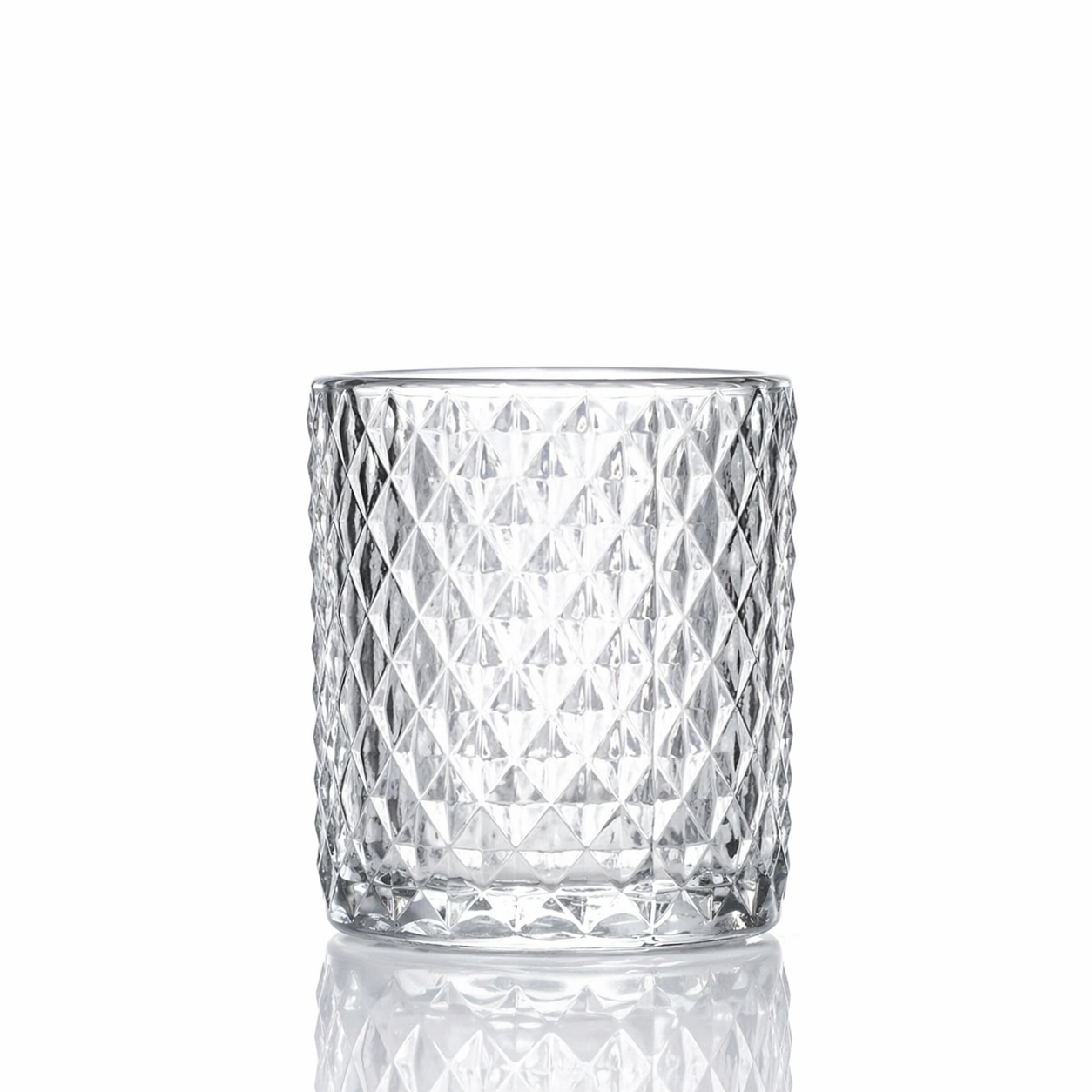 Embossed Glass Candle Holder – Elegant Tealight & Votive Cup Create a Warm, Cozy Glow in Seconds