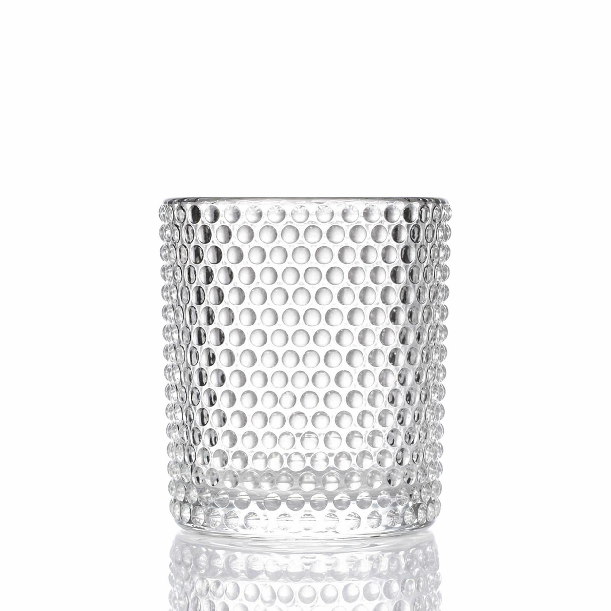 Embossed Glass Candle Holder – Elegant Tealight & Votive Cup Create a Warm, Cozy Glow in Seconds
