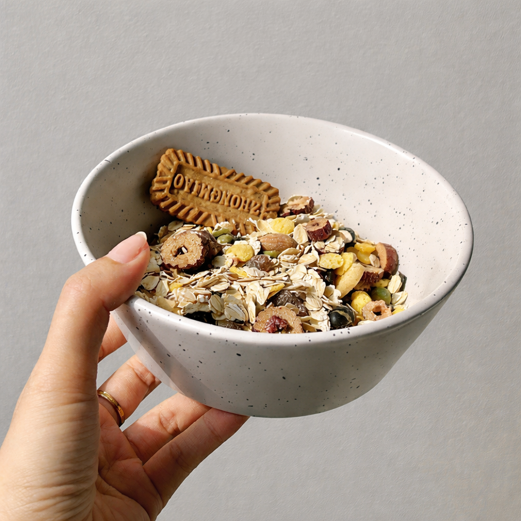 Minimal Speckled Cereal Bowl