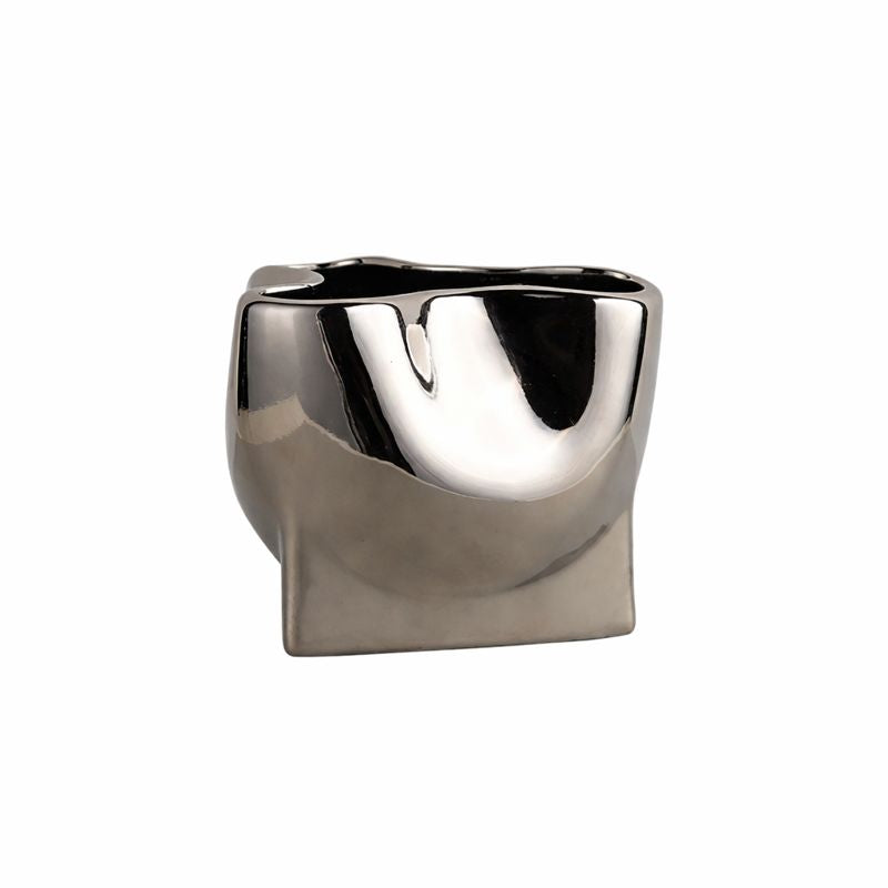 Sculptural Metal Vase