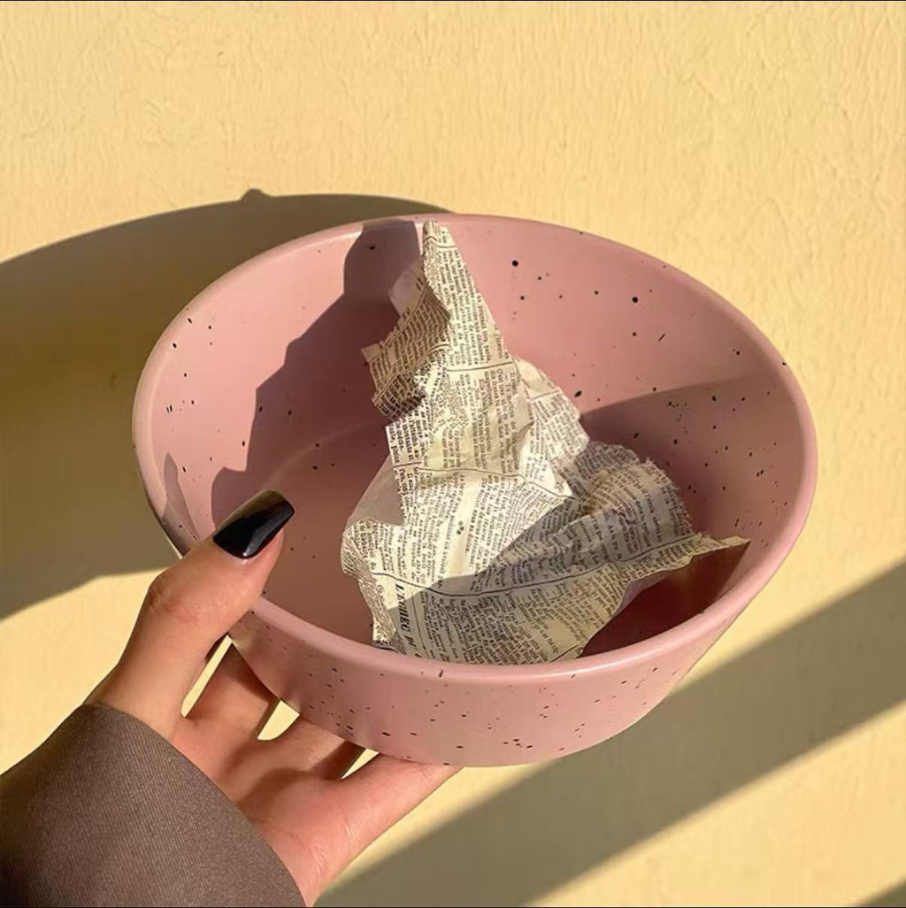 Minimal Speckled Cereal Bowl