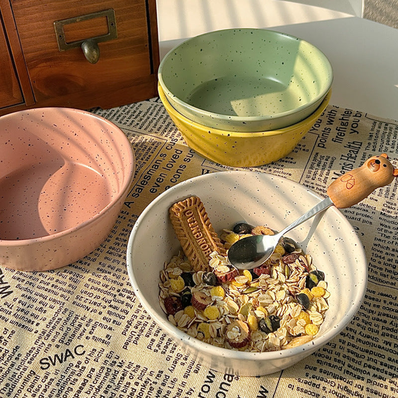 Minimal Speckled Cereal Bowl